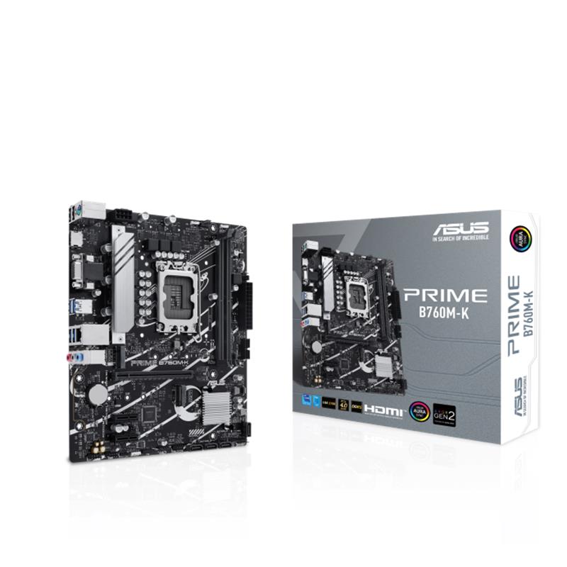 ASUS PRIME B760M-K DDR5 8000MHZ 1XVGA 1XHDMI 2XM.2 USB 3.2 MATX 1700P  Anakart