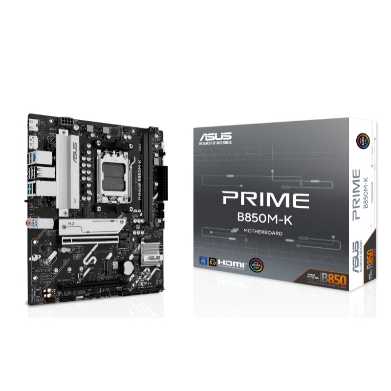 ASUS PRIME B850M-K DDR5 8400MHZ 1XHDMI 1XDP 2XM.2 USB2.0 MATX AM5 Anakart