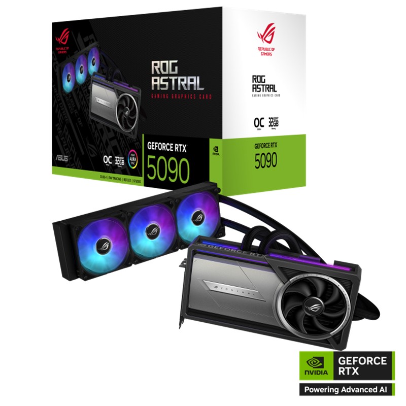 Asus RTX 5090 ROG Astral LC OC Edition ROG-ASTRAL-LC-RTX5090-O32G-GAMING 512 Bit GDDR7 32 GB Ekran Kartı