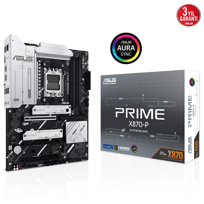 Asus Prime X870-P AM5 D5 Hdmi Type-C Anakart